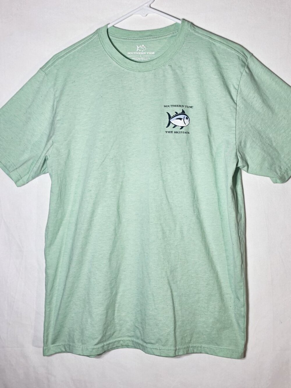 Southern Tide Men's Size L Skipjack Fish Logo 100% Cotton Short Sleeve T-Shirt